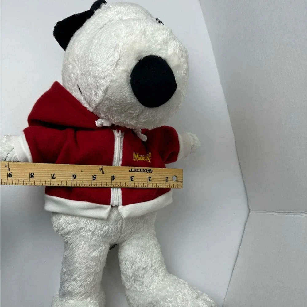 Peanuts Snoopy Macy's Hoodie Large Plush Pellet Stuffed Vintage 2006 - Picture 12 of 13